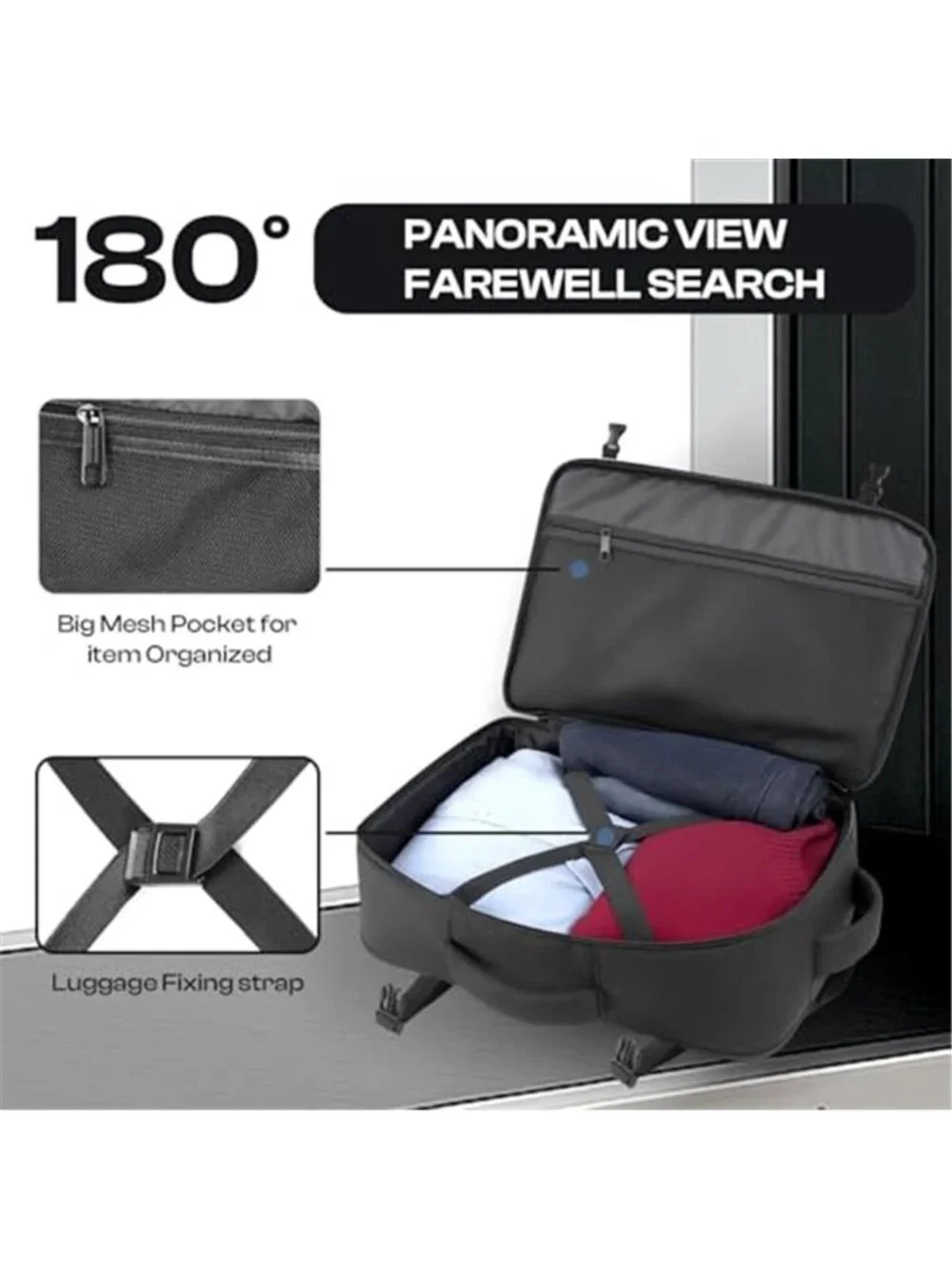40L 50L Travel Backpack TSA Approved Carry On Laptop Bag 17 Inch Expandable